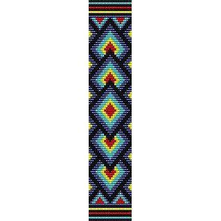 Free loom beading patterns loombeading loom bracelet. INDIAN SUMMER - LOOM beading pattern for cuff bracelet ...