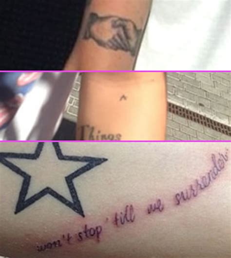 Harry Styles' Handshake, Surrender Quote, & "A" Tattoos on ...