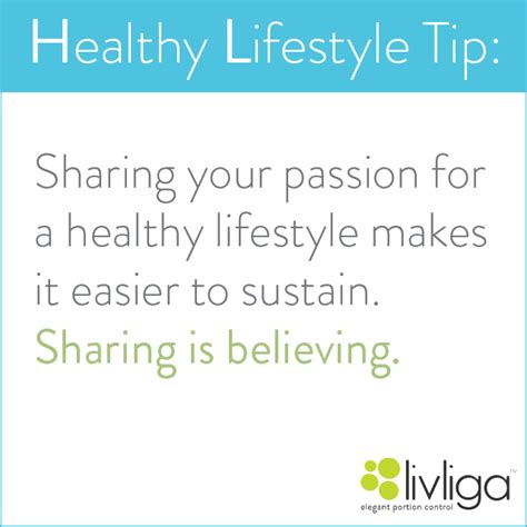 Healthy Lifestyle Tip--Sharing is Believing | Healthy ...