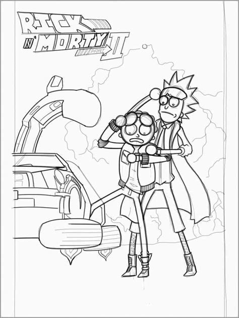 Download cartoons coloring sheets for free. Rick and Morty Coloring Pages | Coloring books, Coloring ...