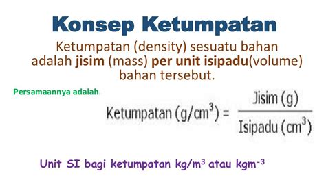 Pelajar boleh mengulangkaji mata pelajaran sains ini sebagai persediaan untuk menghadapi peperiksaan sekolah, pt3 atau spm. Konsep Ketumpatan by farha naj - Flipsnack