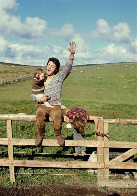 Paul is in good voice Paul McCartney with his daughters Mary and Heather on their farm in Scotland in 1970. Photo by ...