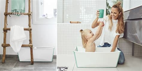 The space saving design makes it easy to store and convenient to use at home or when travelling, encouraging more shared bath time moments. Stokke Flexi Bath Baby Bathtub Bundle with Newborn Support ...