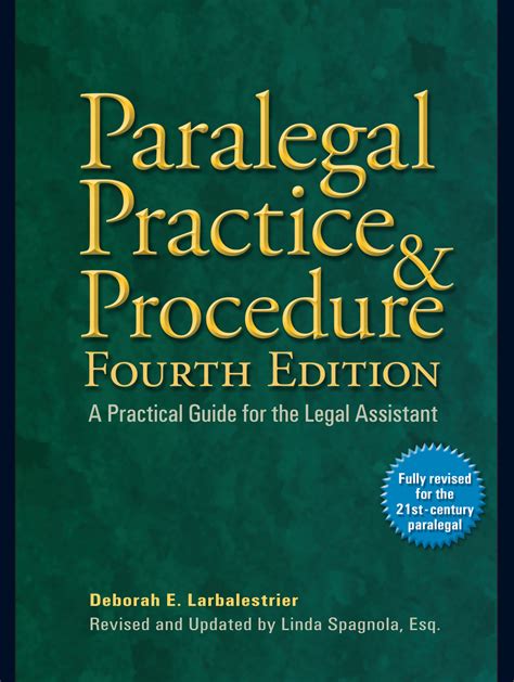 Paralegal Practice & Procedure Fourth Edition by Deborah E ...