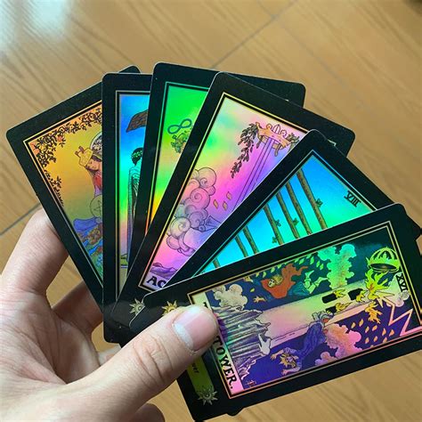 Get information, guidance & inspiration. Holographic Tarot Cards Board Game 78 PCS Shine Cards Astrologer English rules - Playing Cards