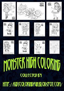 Monster High Baby Coloring Pages | Baby Nefera De Nile ...