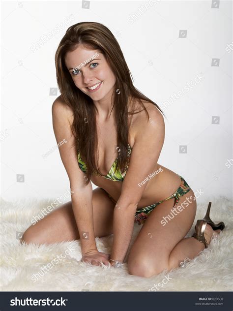 Check spelling or type a new query. Woman Leaning Forward In Green Bikini Stock Photo 829608 ...
