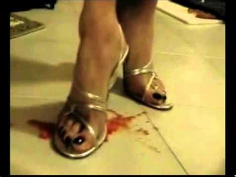 Miss carra barefoot and high heels crush laptop (preview). High Heel Sandal Crush.mpg - YouTube
