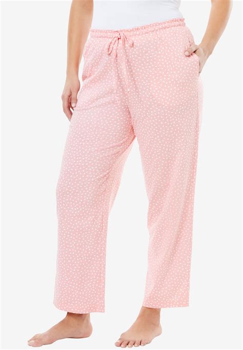 Maybe you would like to learn more about one of these? Knit Sleep Pants by Dreams & Co.® | Plus size outfits ...