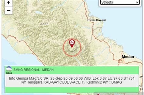 Maybe you would like to learn more about one of these? BMKG deteksi lebih 20 kali gempa kecil di Gayo Lues ...