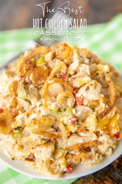 Add the red peppers, water chestnuts and mandarin orange slices. Hot Chicken Salad Recipe With Water Chestnuts ...