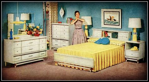 Prices for furniture for your home in the 1950s examp. Bedroom set | Bedroom vintage, 1950s bedroom, 1950s furniture