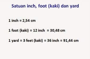 Berapa panjang pagar di pekarangan? 1 Kaki Berapa Mm