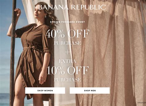 Banana Republic Canada Spring Forward Event: Save 40% Off + Extra 10% ...