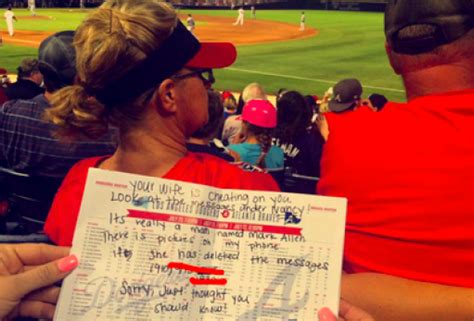 With such expert techniques, catch stunning wives transform into wild sluts! Photos: Woman Caught Cheating On Husband At Braves Game ...