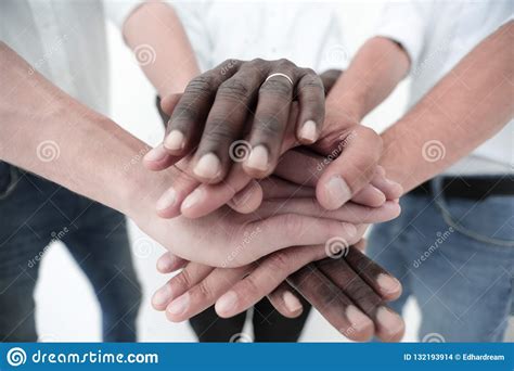 Business Team Joining Hands Together Stock Photo - Image of gang, joining: 132193914
