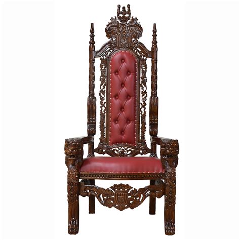 The quality of these chairs along with the. Throne Chair - Lion King - Solid Mahogany Chestnut Frame ...