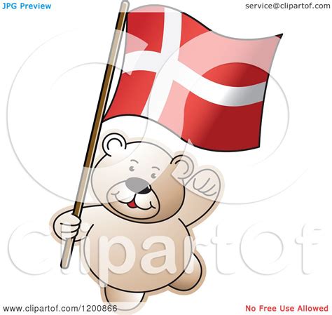 Political cartoons on president joe biden. Cartoon of a Teddy Bear with a Denmark Flag - Royalty Free Vector Clipart by Lal Perera #1200866
