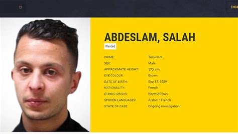 Salah abdeslam, the paris attacks suspect who was arrested in brussels last month, refused to blow himself up on the day of the attacks, his brother. Le contenu glaçant de la lettre de Salah Abdeslam à son ...