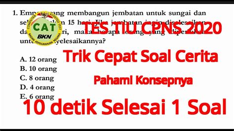 Info cpns 2019 dan kumpulan latihan soal tes cpns. Cara Menjawab Soal Tiu Dengan Cepat - Ilmu Soal