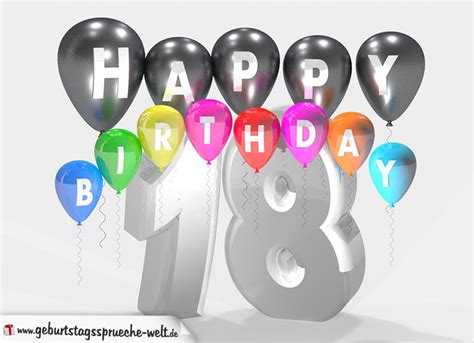 Maybe you would like to learn more about one of these? Geburtstagssprüche zum 18. Geburtstag Happy Birthday mit ...