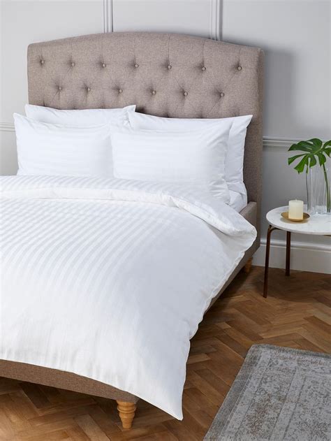 Coyuchi pebbled handstitched organic quilt. John Lewis & Partners Soft and Silky Satin Stripe 200 ...