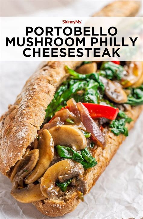 Mix together marinara sauce and goat cheese to make puree. Portobello Mushroom Philly Cheesesteak | Recipe ...
