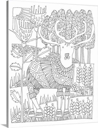 Anime couple coloring pages free. Stag Coloring | Book wall art, Coloring book art ...