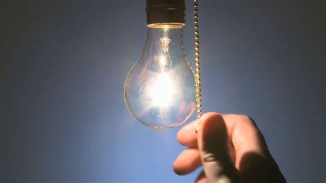 Close shot of light bulb turned off Stock Video Footage ...
