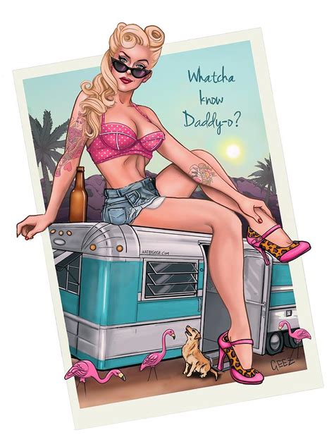 Maybe you would like to learn more about one of these? Rockabilly Pin-up Girl Digital Art by Gabriel Gatton