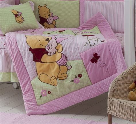 Shop with afterpay on eligible items. Pink Winnie the Pooh 4 Piece Baby Girl Crib Bedding Set ...