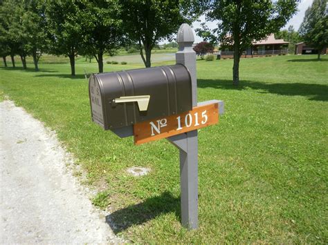 This is a sample address used for illustrative purposes. Mailbox number DIY | Mailbox numbers, Outdoor decor, Mailbox