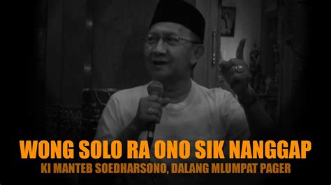 Sanggar cemara pagrlaran wayang kulit dalang ; ORANG SOLO TIDAK ADA YANG NANGGAP KI MANTEB SUDARSONO ...