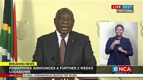 The president has agreed to take the witness stand on april 22 and 23, and again on april 28 and 29, zondo said. Ramaphosa extends lockdown - YouTube