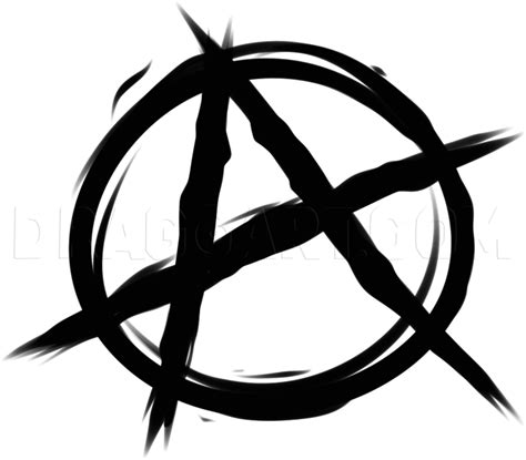 Let's draw the biohazard symbol step by step. How To Draw Anarchy, Step by Step, Drawing Guide, by Dawn ...