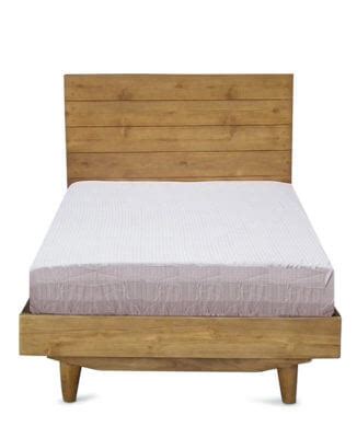 Double deck bunk bed dd1053 (available white colour) product features and materials made of natural wood comes with solid plywood base. Leah Teak Bed Frame Super Single | Shop Furniture Online in Singapore
