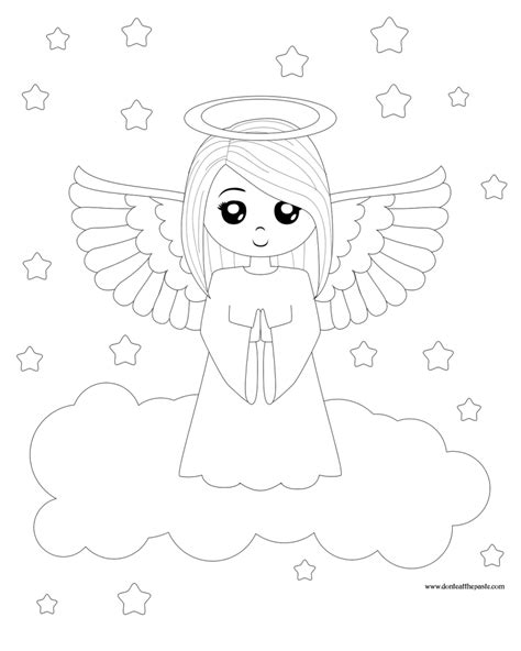Angels coloring pages are pictures for coloring with the image of mystical creatures in different guises. Angel Wings Coloring Pages To Print - Coloring Home