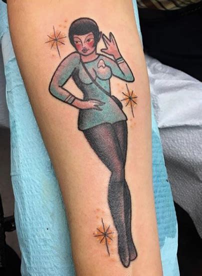 Amazing star trek inspired tattoo on full sleeve. Best 85 Star Trek Fan Tatoos - NSF - Music Magazine