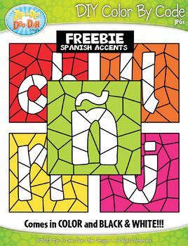 Check spelling or type a new query. FREE Spanish Accent Characters Color By Code Clipart {Zip ...