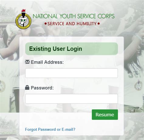 Registration for remobilisation, 2016 b. NYSC Portal Login Dashboard - NYSC News