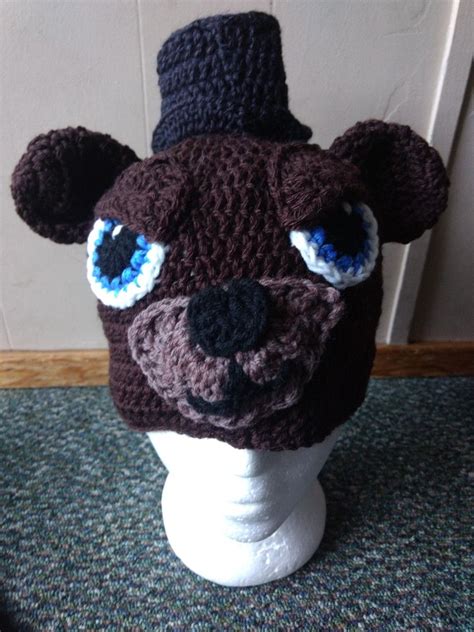 Want to discover art related to freddy_fazbear? Freddy fazbear fnaf' crochet hat. No pattern at this time ...