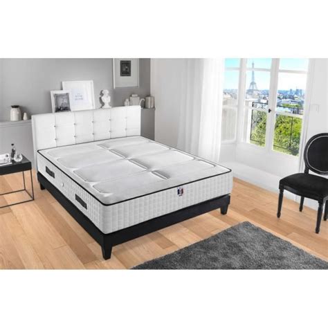 Sommier tapissier qui s?adapte à tous types de matelas.très robuste il offre un soutien ferme. HOTEL LUXE Ensemble matelas + sommier 180x200 cm - Mousse ...