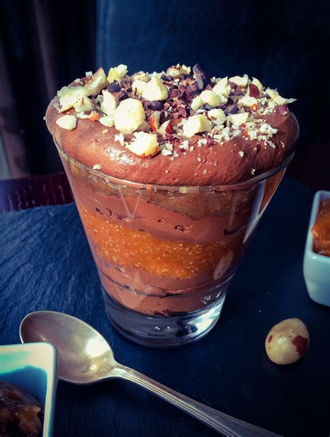 This classic chocolate mousse recipe produces a mousse that is light, airy, and silky smooth. Chocolate Mousse, Chia Apricot Jam and Brazil Nut Caramel ...