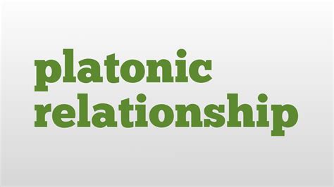 platonic relationship meaning and pronunciation - YouTube