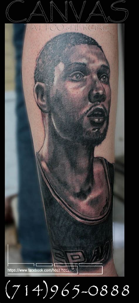 Fan shows tim duncan tattoo. Tim Duncan Portrait Tattoo | Portrait tattoo, Tattoos ...