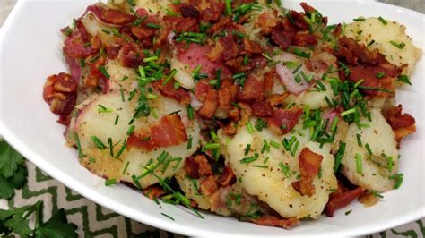 .potato salad are available on the salad bar of a typical brazilian steakhouse (churrascaria): German Bacon Potato Salad @ TotallyChefs