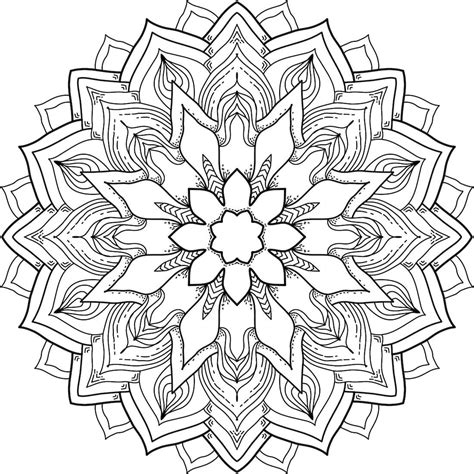 Choose your favorite coloring page and color it in bright colors. Flower Mandala Coloring Pages | Mandala coloring pages ...