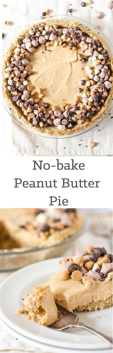 This homemade peanut butter pie is made from scratch with just a few ingredients and will have everyone coming back for seconds! No-bake peanut butter pie with pretzel crust | Peanut butter recipes, Best dessert recipes, Baking