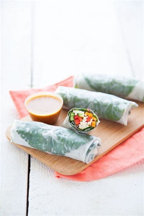 Spring roller feuille rouleau de printemps recettes / 20. Rouleaux de printemps végétariens patate douce | Recette ...