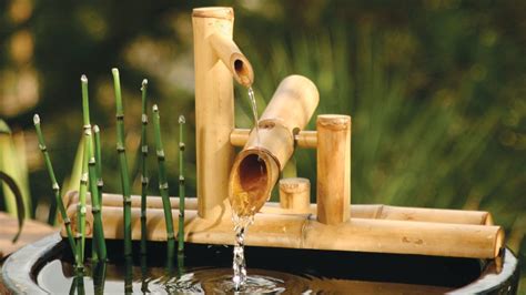 A small tabletop fountain adds a nice water element to your home. Bamboo Accents